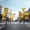 Intersection signposts ensuring efficient and safe navigation