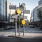 Intersection signposts ensuring safe navigation