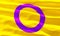 Intersex flag closeup view background for LGBTQIA+ Pride month, sexuality freedom, love diversity celebration and the fight for