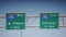 Interstate 190 Road Signs Near Chicago O`Hare Airport