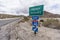 Interstate 40 East On Ramp Sign in the Mojave Desert