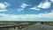 Interstate 8 heading West through arid Arizona desert