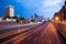 Interstate 85 and skyline of downtown Atlanta