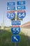 Interstate highway signs