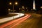 Interstate light trails in Baton Rouge Louisiana