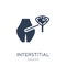 Interstitial cystitis icon. Trendy flat vector Interstitial cyst