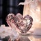 Intertwined Crystal Hearts: A Captivating Love Reflection