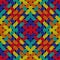 Intertwining seamless knitted pattern in vivid colors