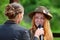 Interview with a ginger haired girl