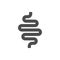 Intestines glyph icon or digestion system symbol