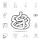 Intestines symbol or icon. Detailed set of human body part icons. Premium quality graphic design. One of the collection icons for