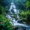 Inthanon oasis Beautiful waterfall in Inthanon National Park, Thailand