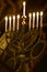 Intnnier of the Moscow Choral Synagogue.Nine-leafed or menorrhate Hanukkah, Hanukkah lamp