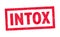 Intox red ink stamp