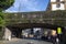 Intramuros arch passage signage in Manila, Philippines