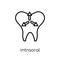 Intraoral icon. Trendy modern flat linear vector Intraoral icon