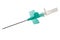 Intravenous FEP radiopaque catheter with injection