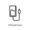 Intravenous icon. Trendy modern flat linear vector Intravenous i