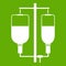 Intravenous infusion icon green