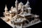 intricate 4d printed architectural model