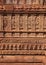 Intricate architecture on Goddess Shani Deity Temple in the historic Chittorgarh fort in Rajasthan, India