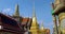 intricate architecture of Wat Phra Kaew temple in Bangkok, Thailand