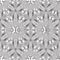 Intricate black and white ethnic seamless pattern. Ornamental lines shapes and flowers background. Repeat monochrome