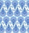 Intricate Blue Paisley Pattern