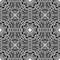 Intricate celtic style seamless pattern. Ornamental vector black and white background. Repeat Deco beautiful backdrop. Gothic