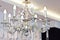 Intricate chandelier in an optician shop.