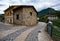 Intricate cobblestone road in Soto de AgÃ¼es, Asturias, Spain