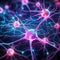 Intricate Dance of Illuminated Neurons, Generative AI