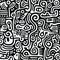 Intricate Doodle Style Pattern With Mesoamerican Influences