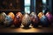 Intricate Easter egg designs created using