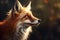 Intricate Fox closeup digital art. Generate Ai