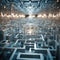 Intricate Geometric Labyrinth: A Visual Representation of Stress