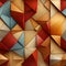 Intricate geometric patterns with earthy color schemes (tiled