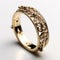 Intricate Gold And Diamond Band With Daz3d Style