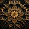 Intricate Gold Mandala Wallpaper With Hyper-realistic Details