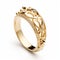 Intricate Gold Ring With Diamonds - Inspired By Crown
