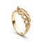 Intricate Gold Ring Inspired By Crown - Miki Asai Style