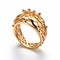 Intricate Gold Ring Inspired By Crown - Zena Holloway Style