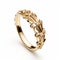 Intricate Gold Ring With Ornate Design Inspired By Crown