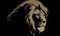 The intricate illustration captures the essence of lion\\\'s majestic head. Creating using generative AI tools