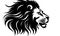 The intricate illustration captures the essence of lion\\\'s majestic head. Creating using generative AI tools