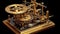 The Intricate Inner Workings of a Mechanical Clock - A High-Definition View