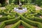 Intricate knot garden