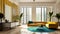 Intricate Minimalism Vibrant Hues Mastered In Jazzy Interiors