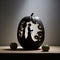 Intricate Pumpkin Silhouette: Meticulously Detailed Still Life Art