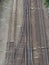 Intricate railway tracks
